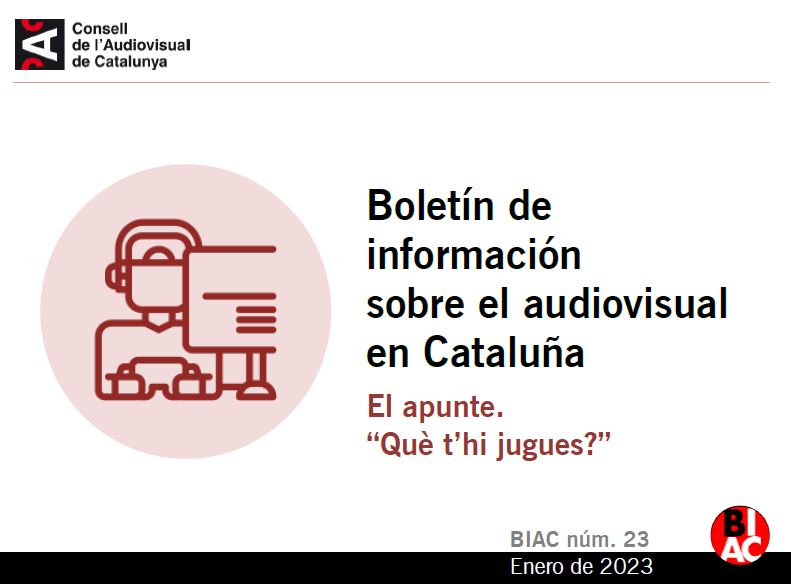 Boletín de información sobre el audiovisual en Cataluña. Què t’hi jugues?