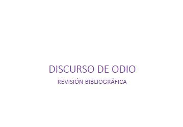 El CNTV de Chile publica una revisión bibliográfica del discurso del odio