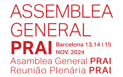 La PRAI celebra su Asamblea General Ordinaria en Barcelona del 13 al 15 de noviembre